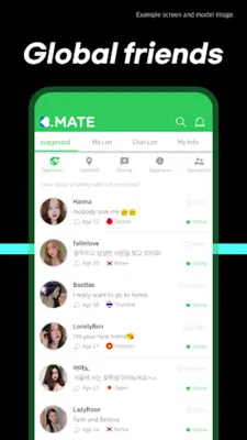 Kmate-Chat with global android App screenshot 2